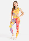 Wholesale Women's Summer Crop Tank Top&Pants Tie Dye Set - Liuhuamall