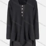 Wholesale Women's Plain High Low Asymmetrical Hem Open Front Pocket Cardigan preview