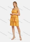 Wholesale Women's V Neck Polka Dots Print Tiered Cami Dress - Liuhuamall