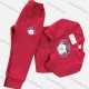 Wholesale Unisex Casual Round Neck Long Sleeve Cartoon Print Top & Pant Set Red Clothing Wholesale Market Liuhua