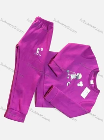 Wholesale Unisex Casual Round Neck Long Sleeve Cartoon Print Top & Pant Set, LIUHUA CLOTHING WHOLESALE
