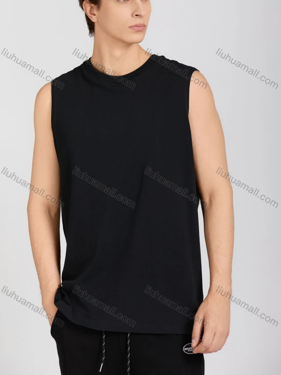 Wholesale Men's Casual Sleeveless Plain Tank Tops B001#