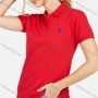 Wholesale Women's Casual Plain Short Sleeve Polo Shirt preview