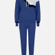 Women's Long Sleeve Colorblock Drop Shoulder Hoodie 2 Piece Set A720 Clothing Wholesale Market -LIUHUA