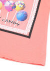 Wholesale Girls Casual Round Neck Candy Graphic Letter Print Short Sleeve Tee - Liuhuamall