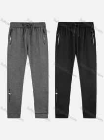 Wholesale Men's Sporty Plain Thermal Lined Drawstring Pockets Pants, LIUHUA CLOTHING WHOLESALE