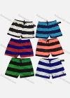 Wholesale Men's Casual Striped Colorblock Drawstring Beach Shorts 5# - Liuhuamall