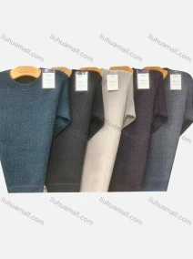 Wholesale Men's Casual Crew Neck Long Sleeve Plain Knit Sweater, LIUHUA CLOTHING WHOLESALE