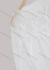 Wholesale Women's Casual Long Sleeve Notched Neck Oversized Lace Blouse - Liuhuamall