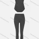 Wholesale Women's Sporty Breathable Mesh Quick Dry Letter Tank Top & Seamless Leggings 2 Piece Yoga Workout Outfits 1007#&1017# Dark Gray Clothing Wholesale Market Liuhua
