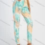 Wholesale Women's High Waist Tie Dye Ripped Distressed Patch Pocket Skinny Pant preview