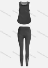 Wholesale Women's Sporty Breathable Mesh Quick Dry Plain Tank Top & Seamless Leggings 2 Piece Yoga Workout Outfits 1006#&1016# - Liuhuamall