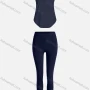 Wholesale Women's Sporty Breathable Mesh Quick Dry Plain Tank Top & Seamless Leggings 2 Piece Yoga Workout Outfits 1007#&1016# preview