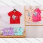 Wholesale Girl's Casual Cartoon Print Round Neck Short Sleeve Modal Cotton Tee preview
