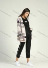 Wholesale Women's Casual Long Sleeve Dual Pockets Folk Art Rib-Knit Cardigan - Liuhuamall