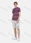 Wholesale Men's Short Sleeve Buttons Striped Colorblock Pocket Polo Shirt - Liuhuamall