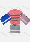 Wholesale Men's Casual Striped Round Neck Long Sleeve Sweater - Liuhuamall