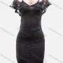 Wholesale Women's Sexy Plain Lace Appliques Guipure Lace Spaghetti Straps Short Dress preview