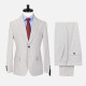 Men's Formal Lapel Button Striped Flap Pockets Blazer Jacket & Pants 2 Piece Set X7759# White Clothing Wholesale Market -LIUHUA