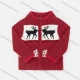 Wholesale Boys Long Sleeve Elk Print Zipper Sweater Jacket 29# Clothing Wholesale Market Liuhua