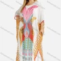 Wholesale Women's African Tribal Print Rhinestone Slit Hem Plus Size Kaftan Dress preview