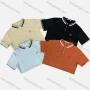 Wholesale Men's Casual Striped Trim Short Sleeve Polo Shirt(Pack Of 12) preview