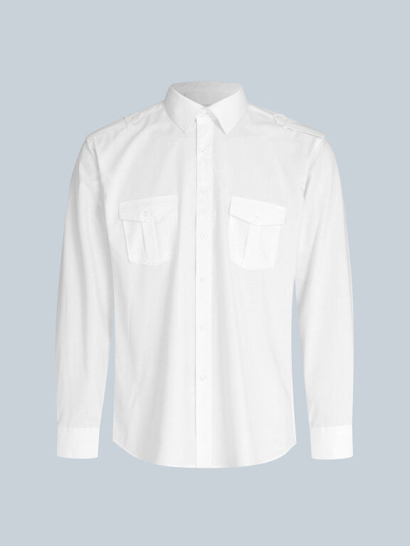 Men's Slim Fit Long Sleeve Flap Pockets Button Down Plain Shirts, Clothing Wholesale Market -LIUHUA, All Categories