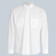 Men's Slim Fit Long Sleeve Flap Pockets Button Down Plain Shirts White Clothing Wholesale Market -LIUHUA
