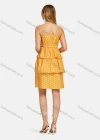 Wholesale Women's V Neck Polka Dots Print Tiered Cami Dress - Liuhuamall