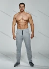 Wholesale Men's Athletic Workout Elastic Waist Drawstring Ankle Length Gym Running Pants Y7139# - Liuhuamall