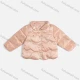 Wholesale Girls Collared Neck Button Down Plain Puffer Jackets 4081248# Pink Clothing Wholesale Market Liuhua