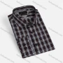 Wholesale Men's Casual Collared Long Sleeve Plaid Print Button Down Shirts preview