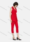 Wholesale Women's Casual V Neck Sleeveless Top With Belt & Pant Sets - Liuhuamall