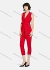 Wholesale Women's Casual V Neck Sleeveless Top With Belt & Pant Sets - Liuhuamall