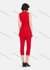 Wholesale Women's Casual V Neck Sleeveless Top With Belt & Pant Sets - Liuhuamall