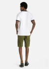 Wholesale Men's V Neck Striped & Letter Print Short Sleeve T Shirt - Liuhuamall
