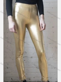 Wholesale Women's Casual High Waist Plain Leather Leggings, LIUHUA CLOTHING WHOLESALE