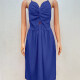 Women's Casual Sleeveless Twist Plain Knee Length Dress 7# Clothing Wholesale Market -LIUHUA