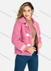 Wholesale Women's Casual Plain Claw Cowhorn Buckle Patch Pockets Long Sleeve Fleece Fluffy Jacket - Liuhuamall