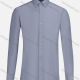 Wholesale Men's Business Collared Plain Button Down Long Sleeve Curved Hem Shirt 150-9# Gray Wholesale Clothing Market & Suppliers -LIUHUAMALL