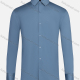 Wholesale Men's Formal Collared Plain Button Down Long Sleeve Curved Hem Shirt 5# Blue Wholesale Clothing Market & Suppliers -LIUHUAMALL