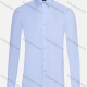 Wholesale Men's Formal Collared Plain Button Down Long Sleeve Curved Hem Shirt 718-5# Blue Wholesale Clothing Market & Suppliers -LIUHUAMALL