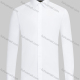 Wholesale Men's Formal Collared Plain Button Down Long Sleeve Curved Hem Shirt 718-6# White Wholesale Clothing Market & Suppliers -LIUHUAMALL