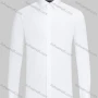 Wholesale Men's Formal Collared Plain Button Down Long Sleeve Curved Hem Shirt 718-6# preview