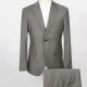 Men's Business Plain 2 Button Flap Pockets Blazer & Vest & Suit Pants 3-Piece Suit Sets X7123# 31# Clothing Wholesale Market -LIUHUA