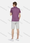 Wholesale Men's Short Sleeve Buttons Striped Colorblock Pocket Polo Shirt - Liuhuamall