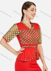 Wholesale Women's Elegant Short Sleeve Blouse With Knee Length Pencil Skirt 2 Piece Set - Liuhuamall
