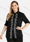 Wholesale Women's Casual Round Neck 3/4 Sleeve Rhinestone Top - Liuhuamall