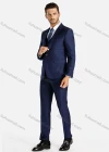 Wholesale Men's Button Blazer&Vest&Suit Pants 3-Piece Plaid Suit Sets - Liuhuamall
