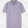 Wholesale Men's Short Sleeve Striped Letter Print Pocket Casual Polo Shirt preview